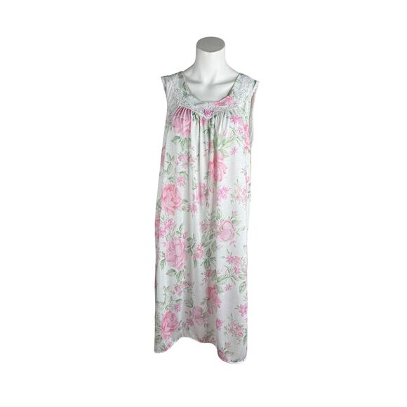 Lorraine Other - Vintage Deadstock Lorraine Nightgown Sleeveless Women's Large Floral CottageCore